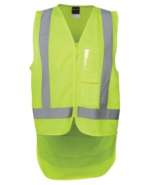 JB's HV ZIP DROP TAIL H PATTERN (D+N) VEST LIME