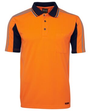 JB's Hi Vis S/S Arm Tape Polo